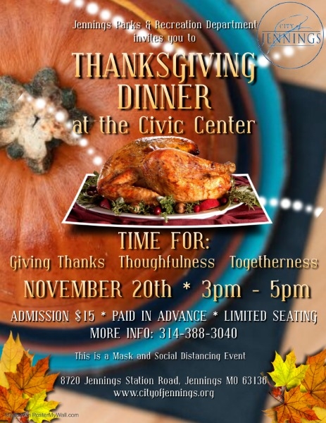 City Of Jennings - Thanksgiving Dinner At The Civic Center